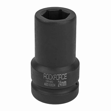 Глубокая ударная головка 24 мм. 6-гр. 1'' RockForce RF-48510024