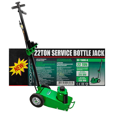 Домкрат пневмогидравлический подкатной 22 т, 225-430 мм, RockForce RF-1600-6
