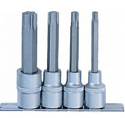 Набор головок-бит TorxT40-T70 4 пр. 1/2'' Force 4042