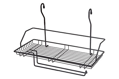 Корзина на трубу d16 одинарная+бумага CWJ220 черный AKS 62750