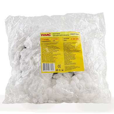 Накладка сменная из микрофибры для швабры WMC-19 (2 шт/к-т) WMC TOOLS WMC-mop19-2pcs