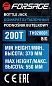 Домкрат бутылочный 200 т 370-550 мм Forsage F-TH920001 BIG(из 2-х частей)