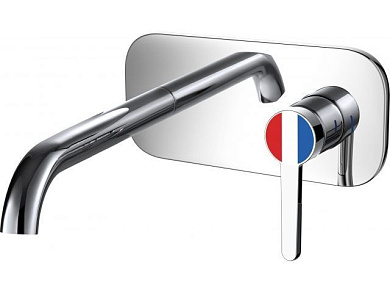 Смеситель для ванны Lt D35, серия Lotus хром, встраиваемый, короткий излив A-five A5-0544