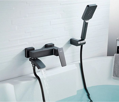 Смеситель для ванны, латунь, графит L3178U Ledeme