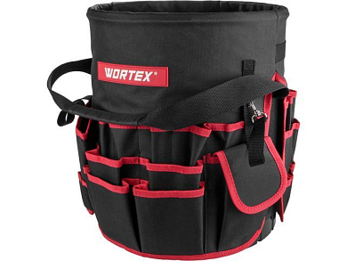 Сумка для инструмента WB 3037 оксфорд, 370x300х300 мм, вес до 25 кг, 58 отсеков хранения WORTEX 1323694