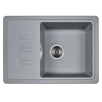 Мойка кухонная из мраморной крошки, gray, Wisent W620-29