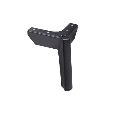 Опора меб. мет. TRIADA h120 угловая черный AKS 90928