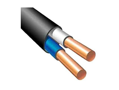 Кабель ВВГ-П 2х2,5, бухта 100м, черный, АВТОПРОВОД 1500286489609