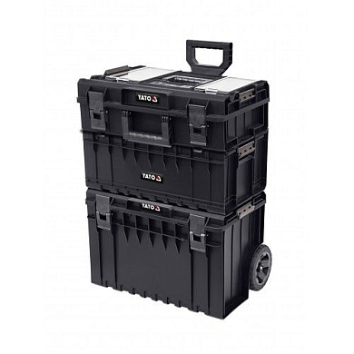 Тележка 3-х сегментная со съемными ящиками 585х425х810 мм Yato YT-09161