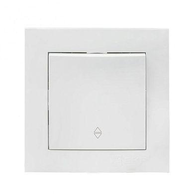 Валенсия выключатель 1-кл, 10А белый проходной EKF PROxima EWV10-025-10