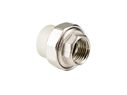 Американка ПП, внутренняя резьба 32х3/4", серая РосТурПласт 15802