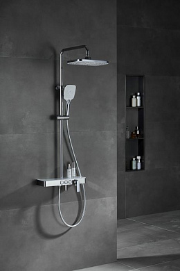 Душевая система, латунь, белый/хром Savol SK-H3245A