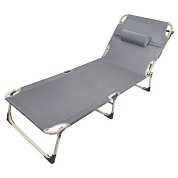 Шезлонг складной (серый) ISMA-FG-HY-8009GR