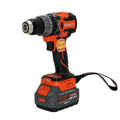 Аккумуляторная дрель-шуруповерт 85Нм (картон, без аккум.), М-серия Felisatti FT1574