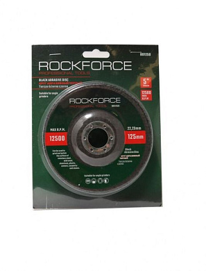 Круг абразивный обдирочный на фибровой основе 125х22 мм RockForce RF-BD125D