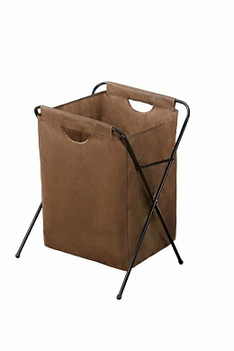 Корзина для белья на металлической подставке напольная "Altair", коричневая ООО "Планета" П051/1-4