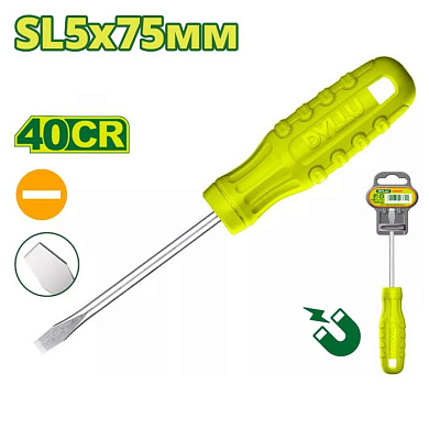 Отвертка шлицевая SL5 75 мм DYLLU DTSD3953