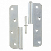 Петля накладная правая, цинк, 4 шт, (Металлист) Россия