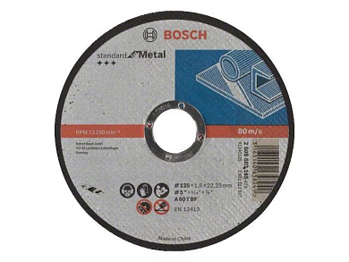 Круг отрезной 125х1.6x22.23 мм для металла Standard Metal BOSCH 2608603165