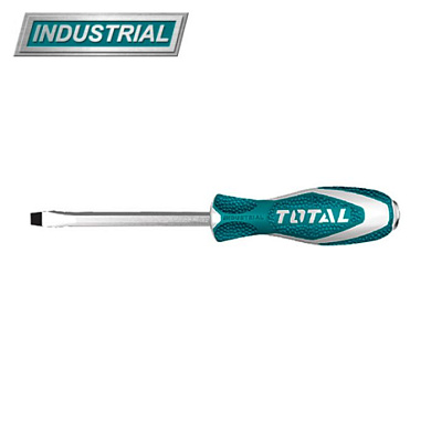 Отвертка шлицевая SL 6,5 мм 100 мм ударная TOTAL THTGTS6100