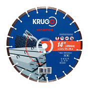 Круг алмазный по бетону 350x25,4 мм, сегментный Krugo 81133500323