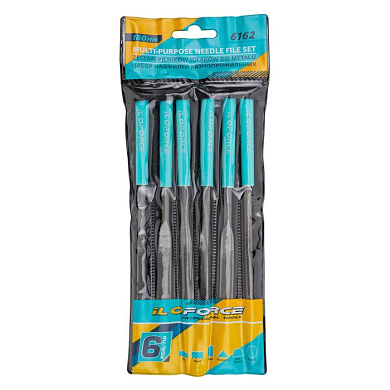 Набор надфилей разнопрофильных 180 мм, 6 пр. ILOforce IF-6162