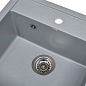 Мойка кухонная из мраморной крошки, gray, Wisent W510-29
