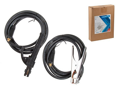 Комплект сварочный для MMA, до 200А, 3 + 3 м, разъем 9 мм, тип 10-25 Solaris WA-4211