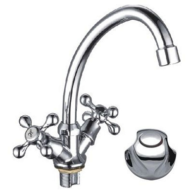 Смеситель для кухни, цинк, хром Ledeme L4926