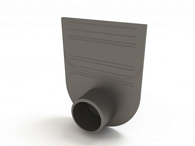 Заглушка-переходник для лотков пластиковых Стандарт 100.95, 100.125 и 100.175, черный Ecoteck ДИ 01405000