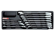 Набор-сет ключей комбинир. с перекл. трещ. 8-19мм 12шт. 136х364мм Toptul GAAT1205