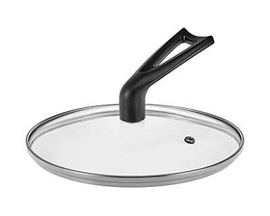 Крышка стеклянная HITT Basic 22см верт. бобышка H-BV-22