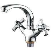 Смеситель для умывальника, цинк, хром Ledeme L1090-2