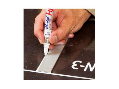 Маркер промышл. перманентный на основе жидк. краски PRO-LINE HP серебристый, толщ. линии 3 мм MARKAL 96967