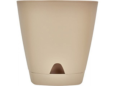 Горшок для цветов с прикорневым поливом, 2,5 л., Amsterdam, молочный шоколад, INGREEN ING6200МШОК
