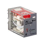 Реле промежуточное с кнопкой и мех, Индикацией RPAt 22/4 5A 230В AC EKF AVERES rpat-22-4-230AC