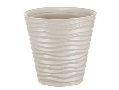 Кашпо ДЮНА D460 мм 50л, кремовый IDEA М3403