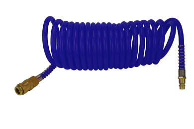 Шланг витой полиуретановый 8х12 мм, 20 м с быстроразъемами YATAFORCE YF-1208-20M