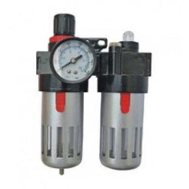Фильтр-редуктор с манометром + смазочный прибор 1/4'' H-D HD-2384