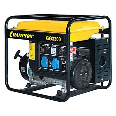 Генератор OHV6, 15л, 1,4 л/ч, 12 V, 2,6/3 кВт CHAMPION GG3300
