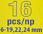 Набор комбинированных ключей 16 пр. 6-19, 22, 24 мм WMC TOOLS WMC-5161MP DV