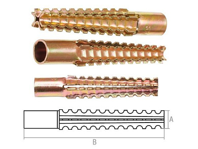 Дюбель для газосиликатных блоков 8х60 мм MUD 100 шт в карт. уп. Starfix SMC3-39282-100