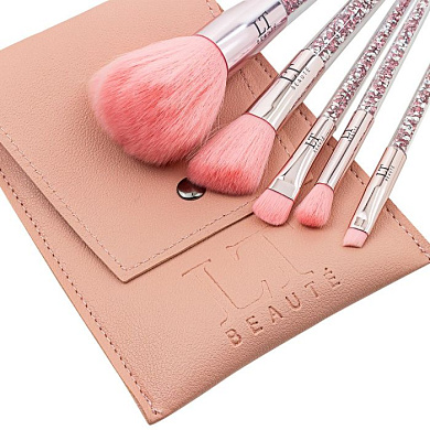 Кисти для макияжа, набор 5 пр. La and Te beaute LT-MBS3(бежевый)