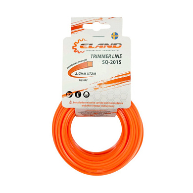 Леска для триммера ELAND SQ-2015 2,0мм*15м, квадрат
