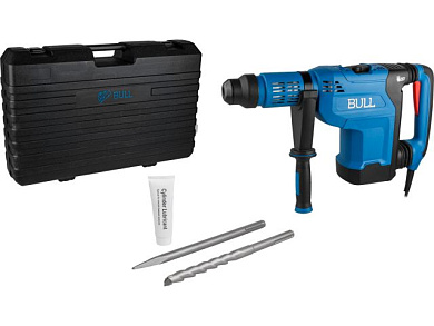 Перфоратор BH 5001 в чем. 1500 Вт, 5-15 Дж, 50 мм, 2 реж. + 1 зуб., 1 сверло, SDS-max, рег. об. BULL 1333955