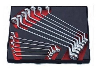 Набор накидных ключей 75 гр. 6-32 мм 12 пр Force K51218