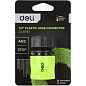 Соединитель-коннектор для шлангов Deli GS EDL8793, 1/2", быстросъемный с аквастопом, черный, зеленый