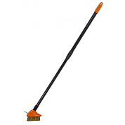 Щетка металлическая для чистки тротуарной плитки с телескопическим черенком Bradas KT-CX17