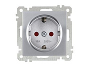 Розетка 1-ая, скрытая, с/з, шторки серебро, ELITRA, 16 A, 250 V, IP 20 Mutlusan 2270 605 0292