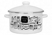 Kitchen Кастрюля 4,0л Эмаль ООО 01-Б1614/4М Kitchen